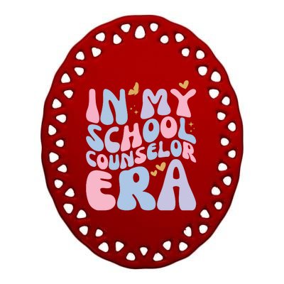 In My School Counselor Era Ceramic Oval Ornament