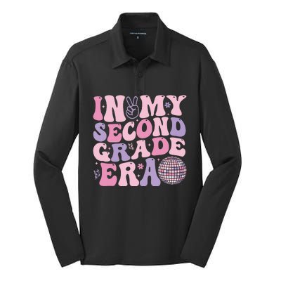 In My Second Grade Era Back To School Teacher Silk Touch Performance Long Sleeve Polo