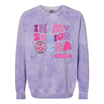 In My Senior Era Class Of 2025 Colorblast Crewneck Sweatshirt