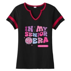 In My Senior Era Class Of 2025 Ladies Halftime Notch Neck Tee