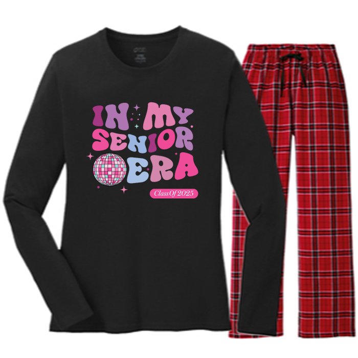 In My Senior Era Class Of 2025 Women's Long Sleeve Flannel Pajama Set 