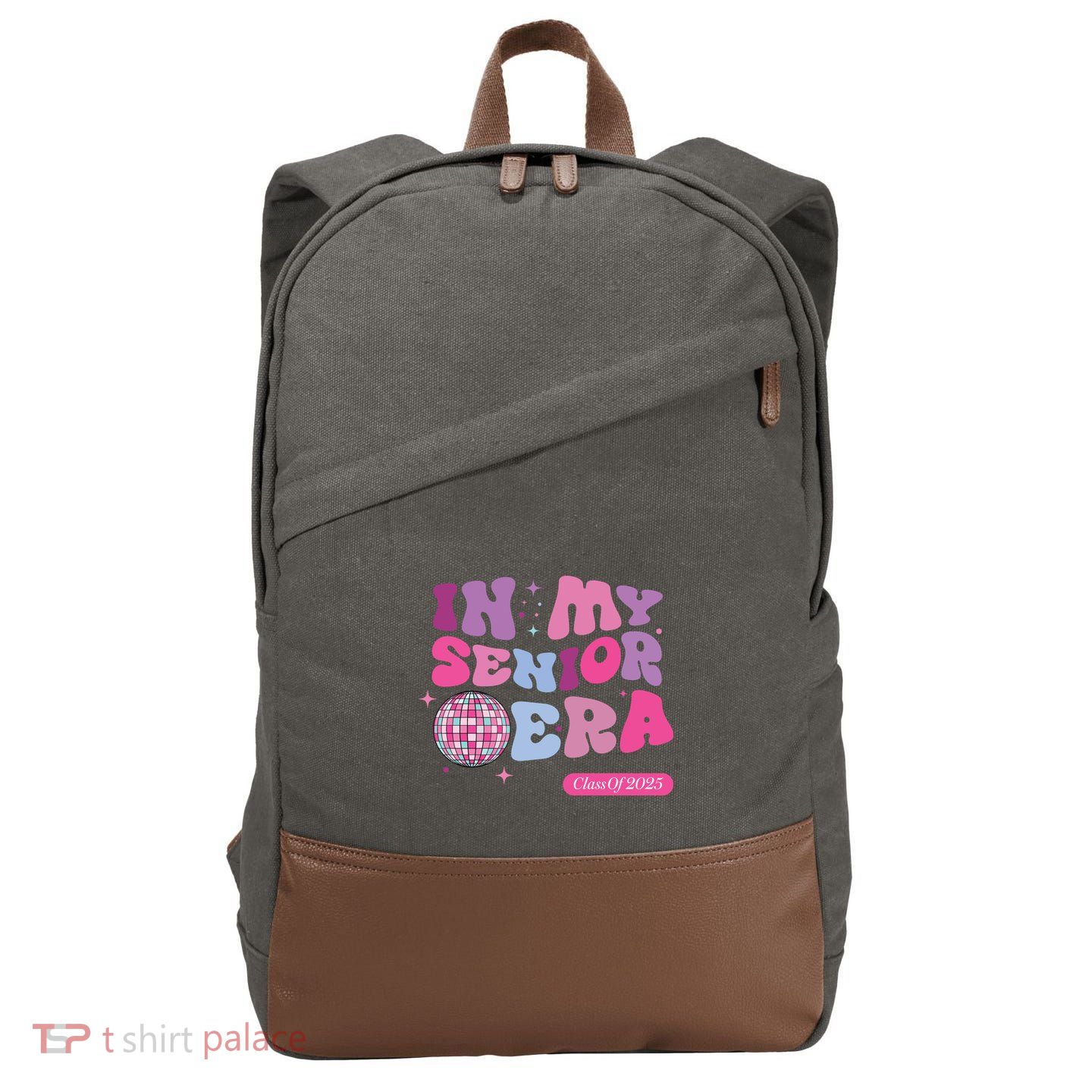 In My Senior Era Class Of 2025 Cotton Canvas Backpack