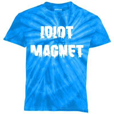 Idiot Magnet 'S Attracting Losers Funny Dating Gift Kids Tie-Dye T-Shirt