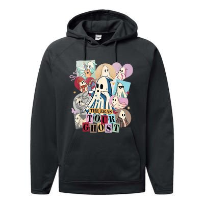 In My Spooky Era Groovy Hippie Halloween Ghost Performance Fleece Hoodie