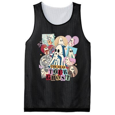 In My Spooky Era Groovy Hippie Halloween Ghost Mesh Reversible Basketball Jersey Tank