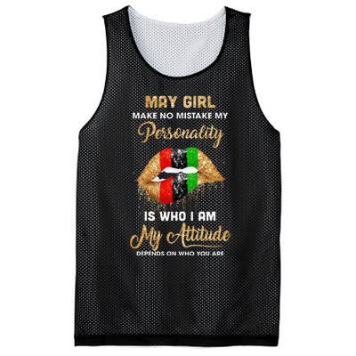 I'm May Sexy Lip Black Wo Gemini Birthday Gift Mesh Reversible Basketball Jersey Tank