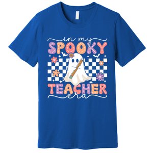 In My Spooky Teacher Era Retro Ghost Halloween Spooky Season Cool Gift Premium T-Shirt