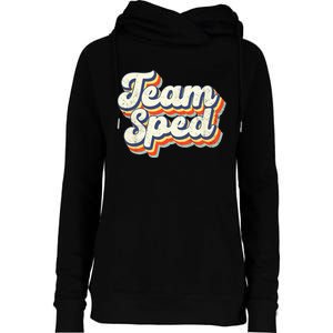 Inclusion Matters Special Education Team Sped Squad Teacher Womens Funnel Neck Pullover Hood