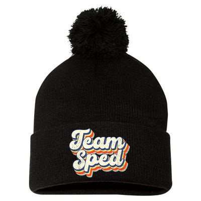 Inclusion Matters Special Education Team Sped Squad Teacher Pom Pom 12in Knit Beanie