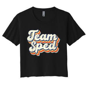 Inclusion Matters Special Education Team Sped Squad Teacher Women's Crop Top Tee