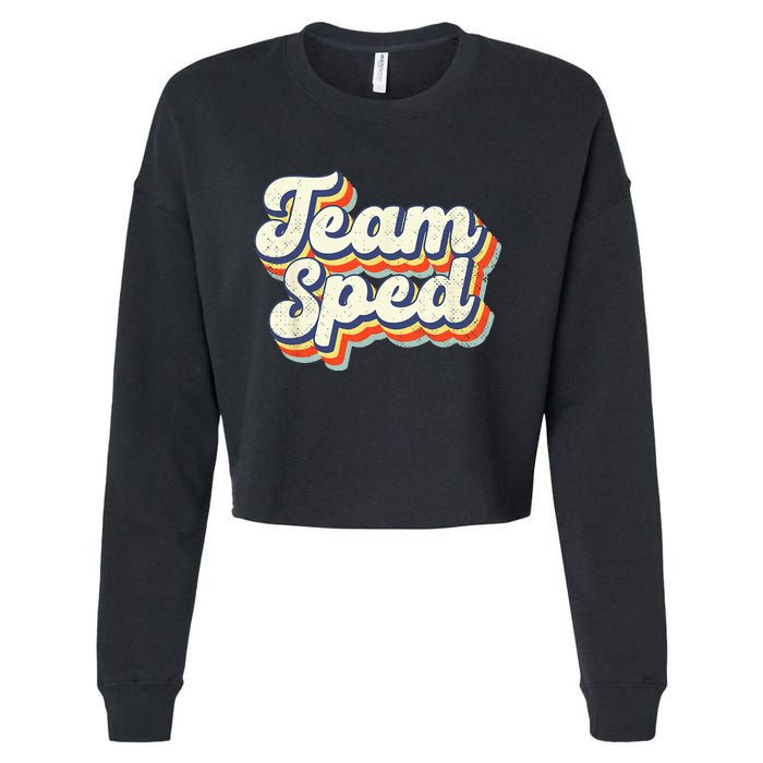 Inclusion Matters Special Education Team Sped Squad Teacher Cropped Pullover Crew