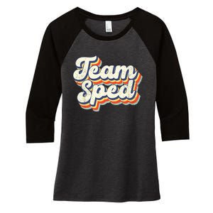 Inclusion Matters Special Education Team Sped Squad Teacher Women's Tri-Blend 3/4-Sleeve Raglan Shirt