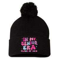 In My Senior Era Class Of 2025 Senior 2025 Pom Pom 12in Knit Beanie