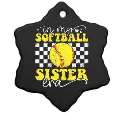 In My Softball Sister Era Ceramic Star Ornament