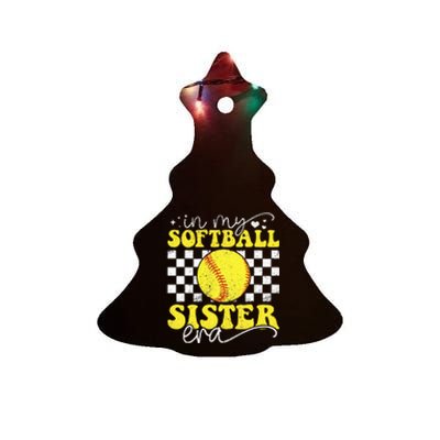 In My Softball Sister Era Ceramic Tree Ornament