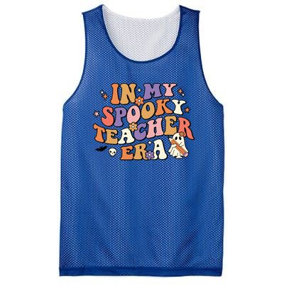 In My Spooky Teacher Era Retro Teacher Halloween Costume Gift Mesh Reversible Basketball Jersey Tank