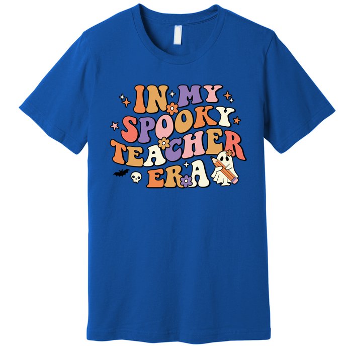 In My Spooky Teacher Era Retro Teacher Halloween Costume Gift Premium T-Shirt