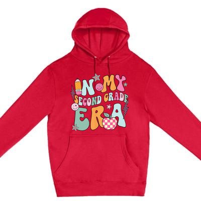 In My Second Grade Era Back To School Retro Groovy 2nd Grade Premium Pullover Hoodie