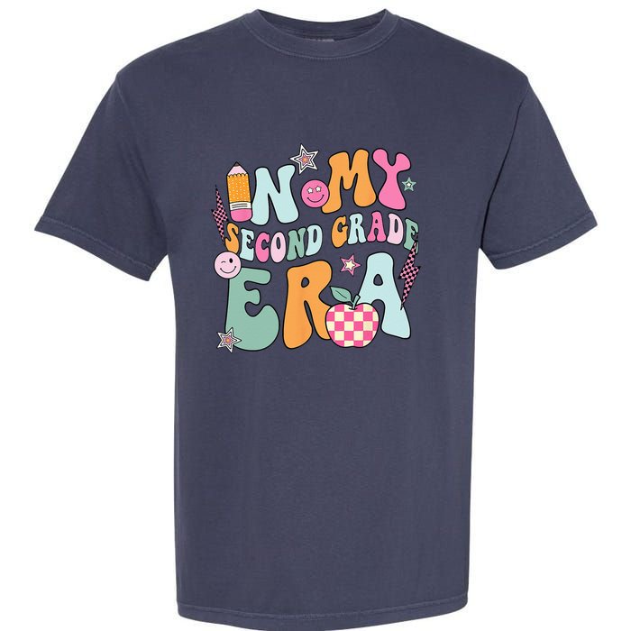 In My Second Grade Era Back To School Retro Groovy 2nd Grade Garment-Dyed Heavyweight T-Shirt