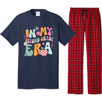 In My Second Grade Era Back To School Retro Groovy 2nd Grade Pajama Set