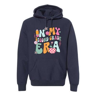 In My Second Grade Era Back To School Retro Groovy 2nd Grade Premium Hoodie