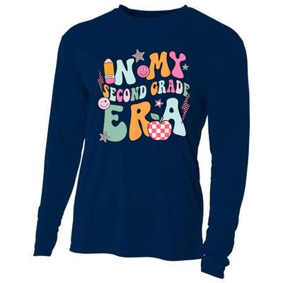 In My Second Grade Era Back To School Retro Groovy 2nd Grade Cooling Performance Long Sleeve Crew