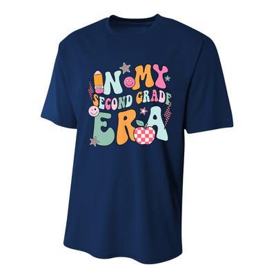 In My Second Grade Era Back To School Retro Groovy 2nd Grade Performance Sprint T-Shirt