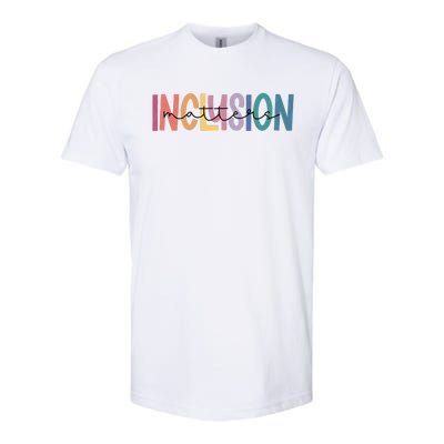 Inclusion Matters Special Education Autism Awareness Softstyle® CVC T-Shirt