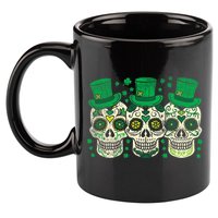 Irish Mexican Sugar Skull Leprechauns Cool St Patricks Day 11oz C Handle Ceramic Mug