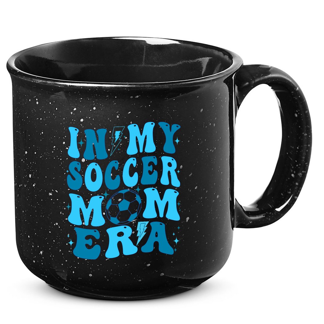 In My Soccer Mom Era (On Back) 15oz Campfire Ceramic Mug