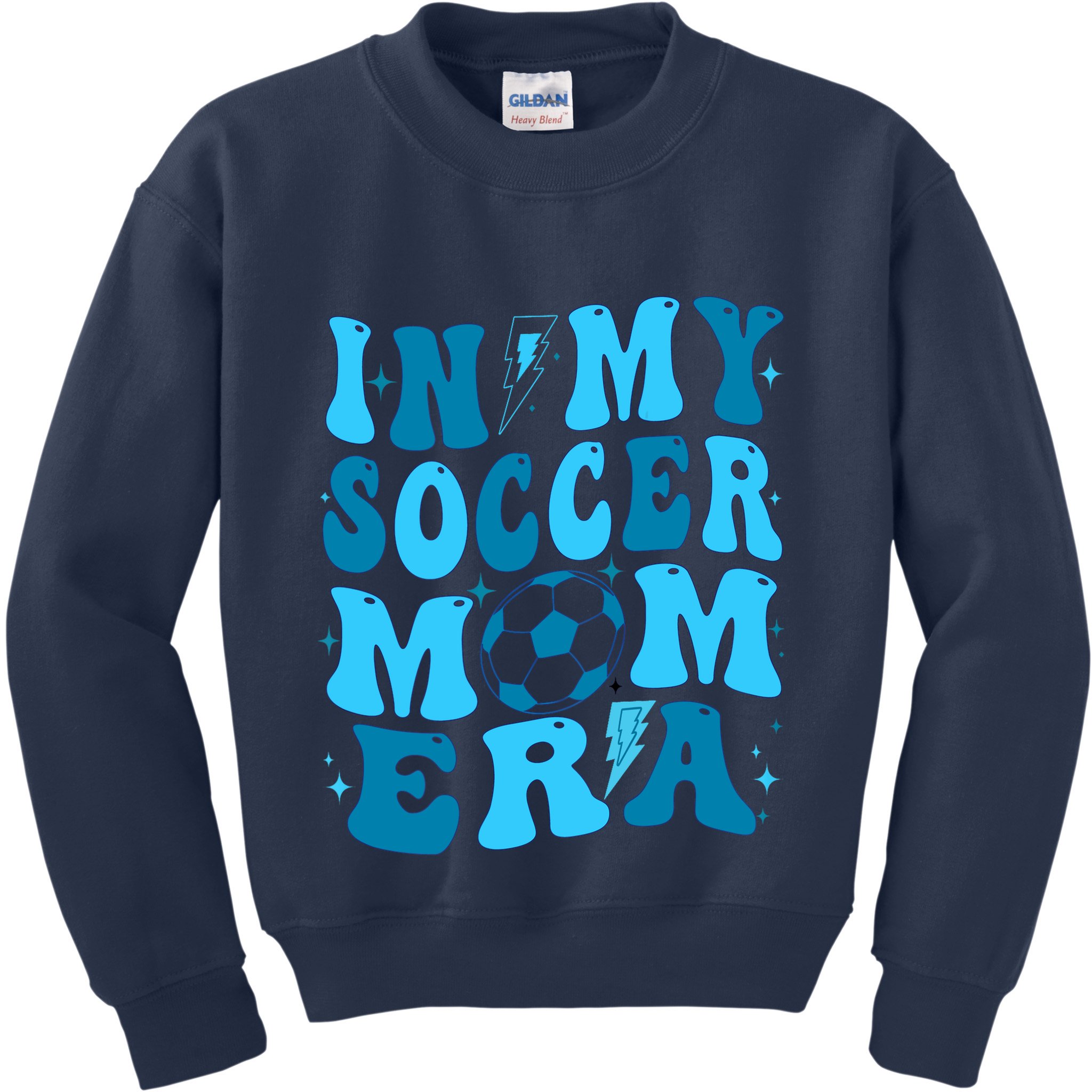 In My Soccer Mom Era (On Back) Kids Sweatshirt