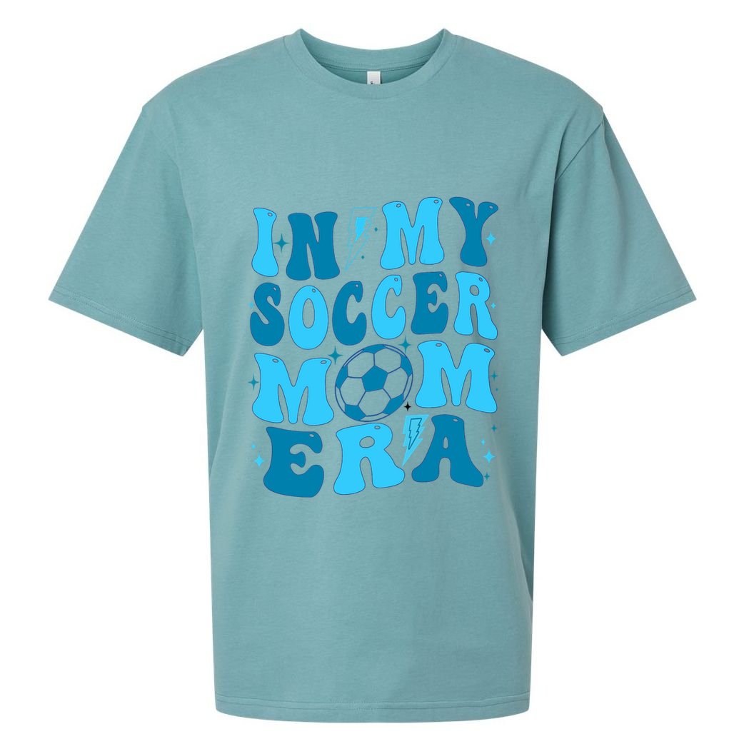In My Soccer Mom Era (On Back) Sueded Cloud Jersey T-Shirt
