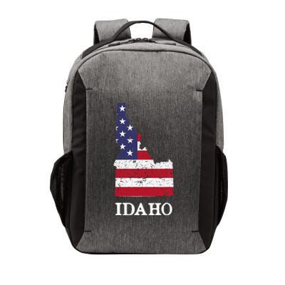 Idaho Map State American Flag Vector Backpack