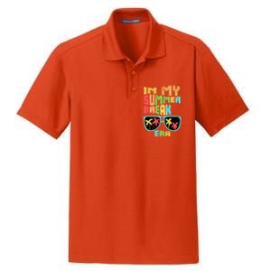 In My Summer Break Era School Off For Summer End Of School Gift Dry Zone Grid Polo