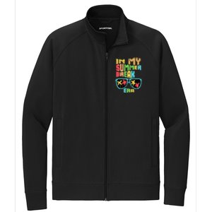 In My Summer Break Era School Off For Summer End Of School Gift Stretch Full-Zip Cadet Jacket