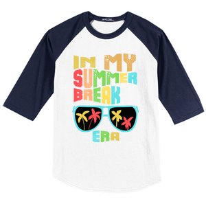 In My Summer Break Era School Off For Summer End Of School Gift Baseball Sleeve Shirt