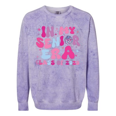 In My Senior Era Class Of 2025 Graduate Senior 2025 Colorblast Crewneck Sweatshirt