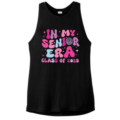 In My Senior Era Class Of 2025 Graduate Senior 2025 Ladies PosiCharge Tri-Blend Wicking Tank