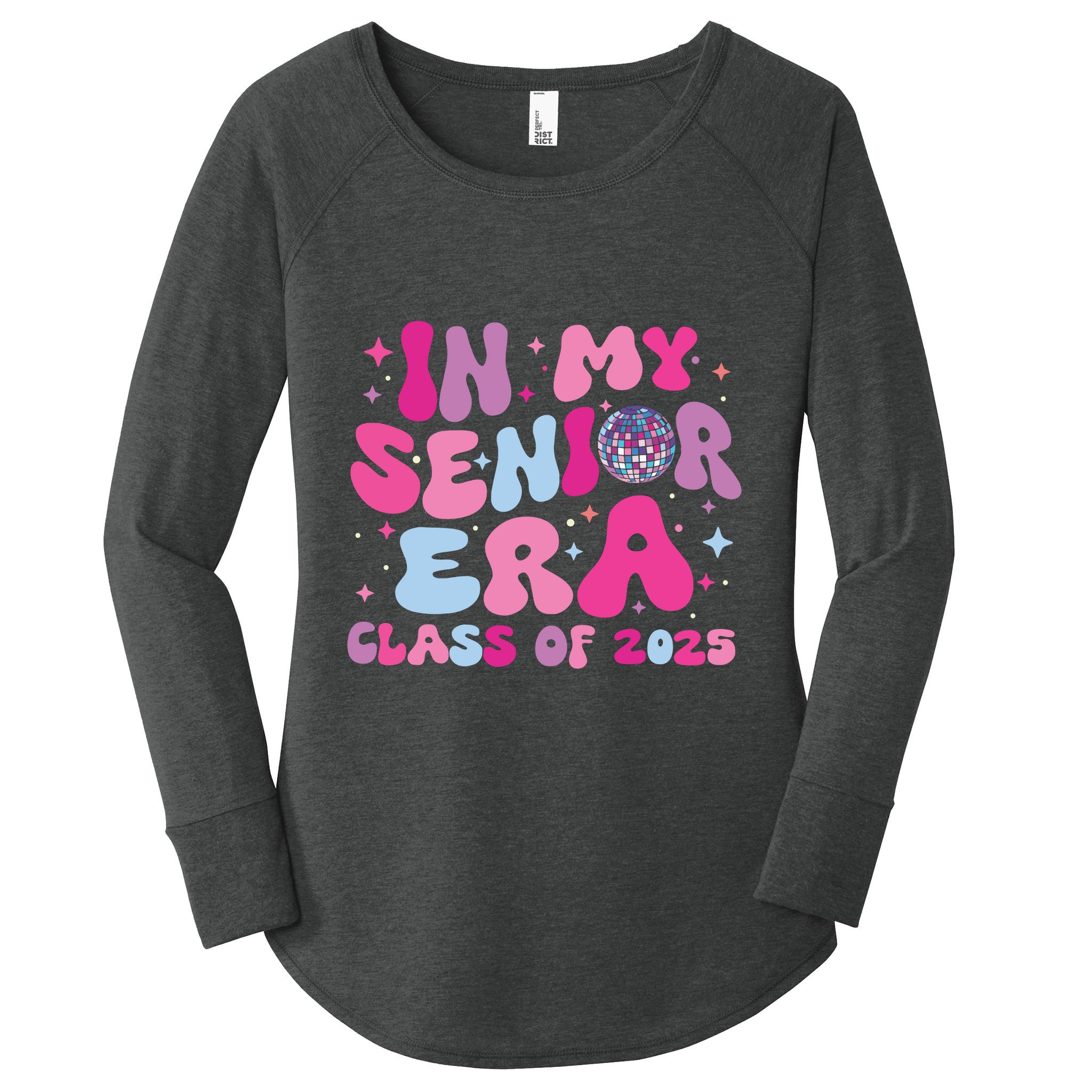 In My Senior Era Class Of 2025 Graduate Senior 2025 Women's Perfect Tri Tunic Long Sleeve Shirt