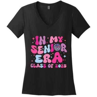 In My Senior Era Class Of 2025 Graduate Senior 2025 Women's V-Neck T-Shirt