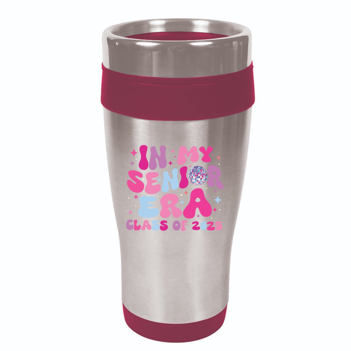 In My Senior Era Class Of 2025 Graduate Senior 2025 16oz Travel Tumbler