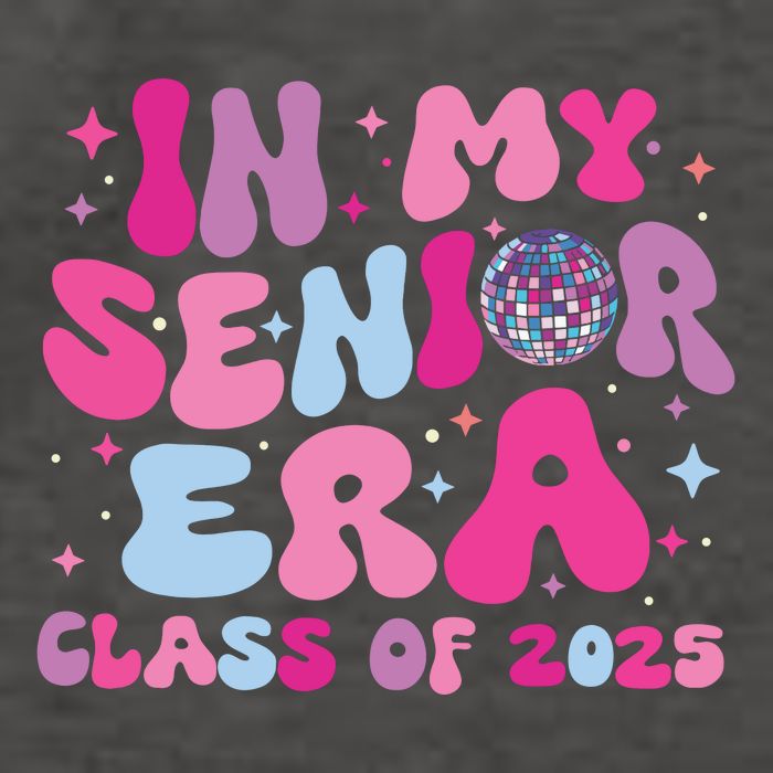 In My Senior Era Class Of 2025 Graduate Senior 2025 Vector Backpack
