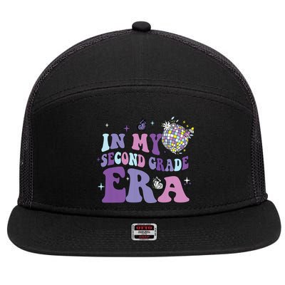 In My Second Grade Era Back To School 2nd Grade Teacher 7 Panel Mesh Trucker Snapback Hat