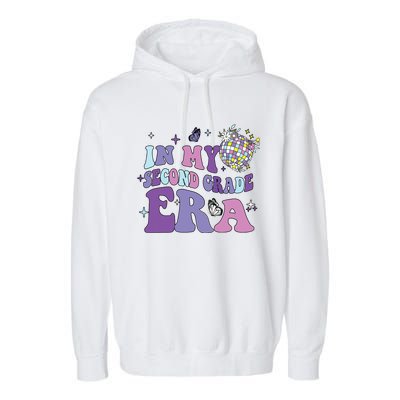 In My Second Grade Era Back To School 2nd Grade Teacher Garment-Dyed Fleece Hoodie