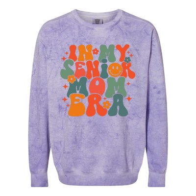 In My Senior Mom Era Class Of 2024 Senior Back To School Colorblast Crewneck Sweatshirt