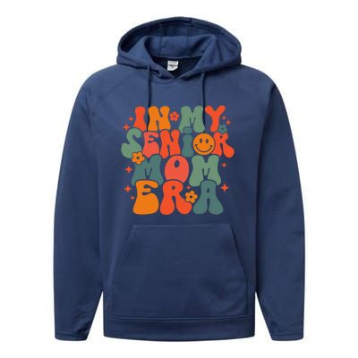 In My Senior Mom Era Class Of 2024 Senior Back To School Performance Fleece Hoodie