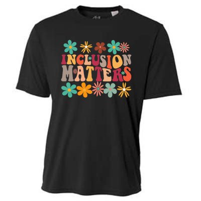 Inclusion Matters Special Ed Teacher Autism Awareness Retro Cooling Performance Crew T-Shirt