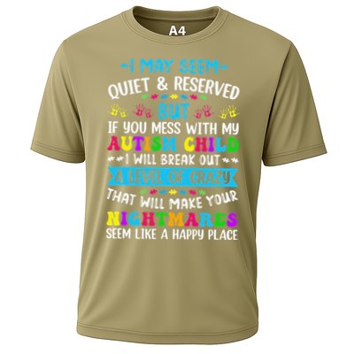 I May Seem Quiet Reserved Autism Warriors Parents Autistic Performance Shirt