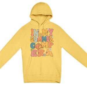 In My Summer Camp Era Retro Groovy Summer Camp Camping Funny Funny Gift Premium Pullover Hoodie