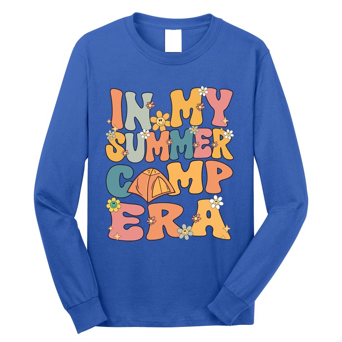 In My Summer Camp Era Retro Groovy Summer Camp Camping Funny Funny Gift Long Sleeve Shirt